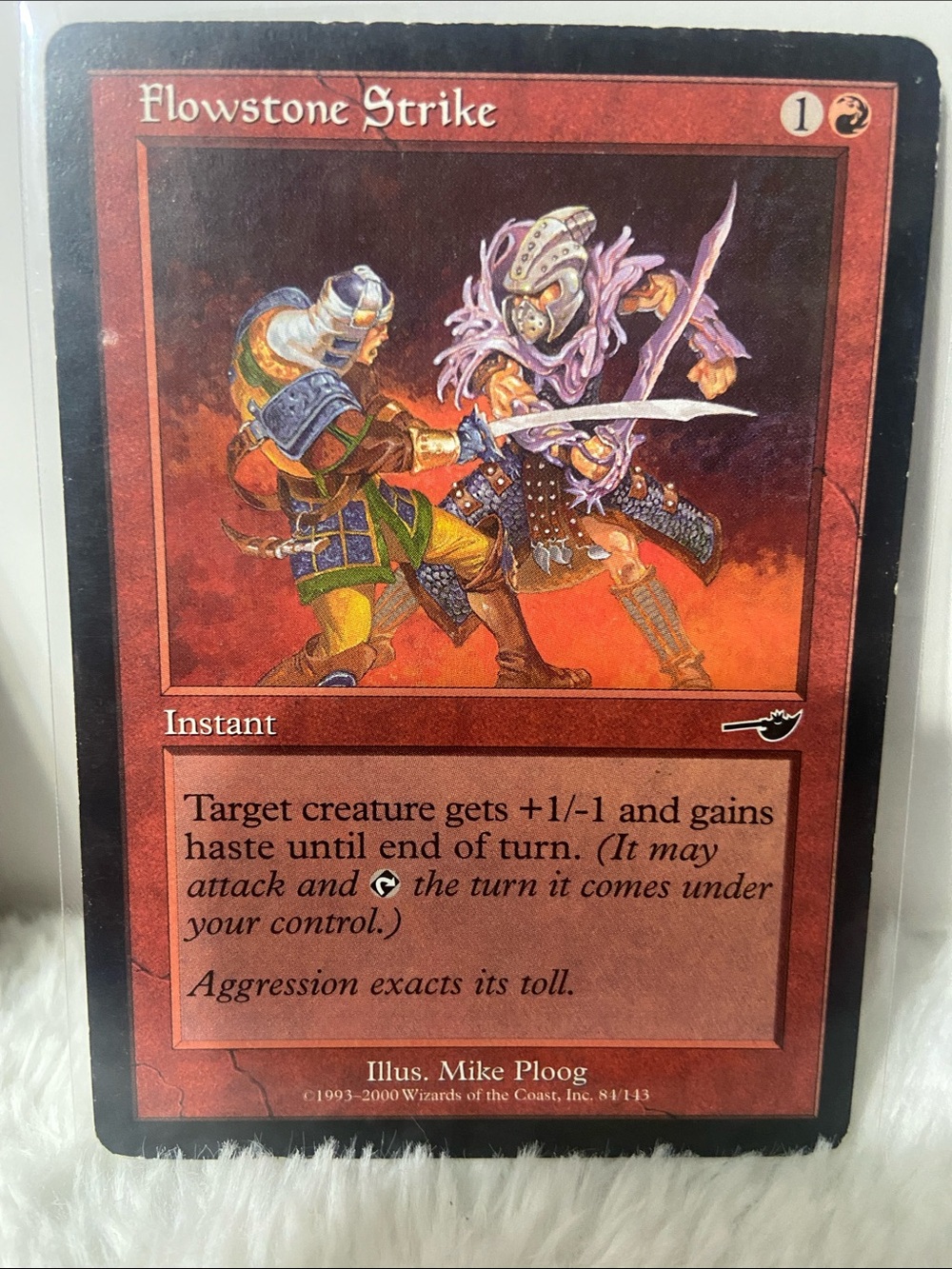 Flowstone Strike - Red Magic: The Gathering Card